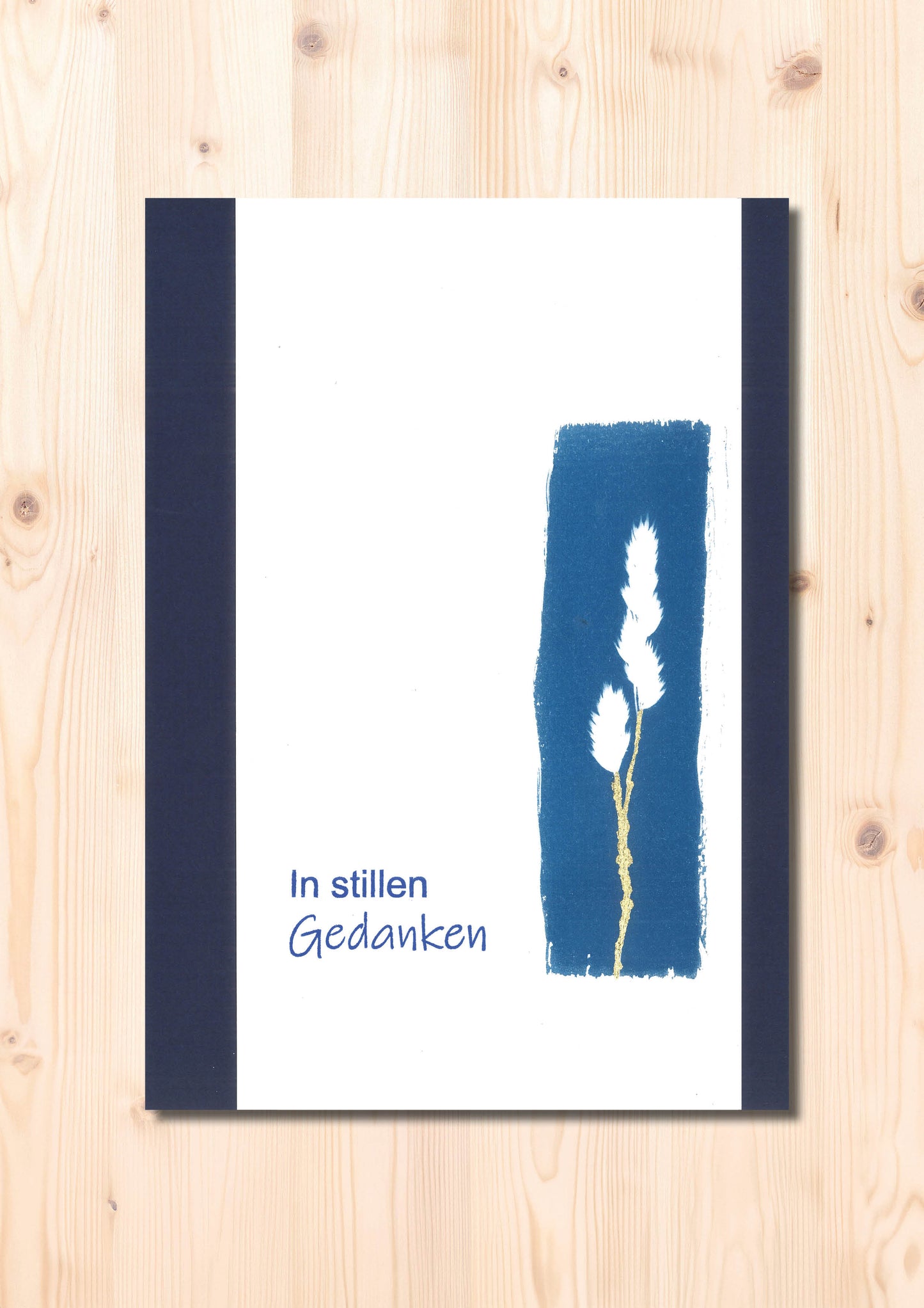 Kondolenzkarten Grashalm gross