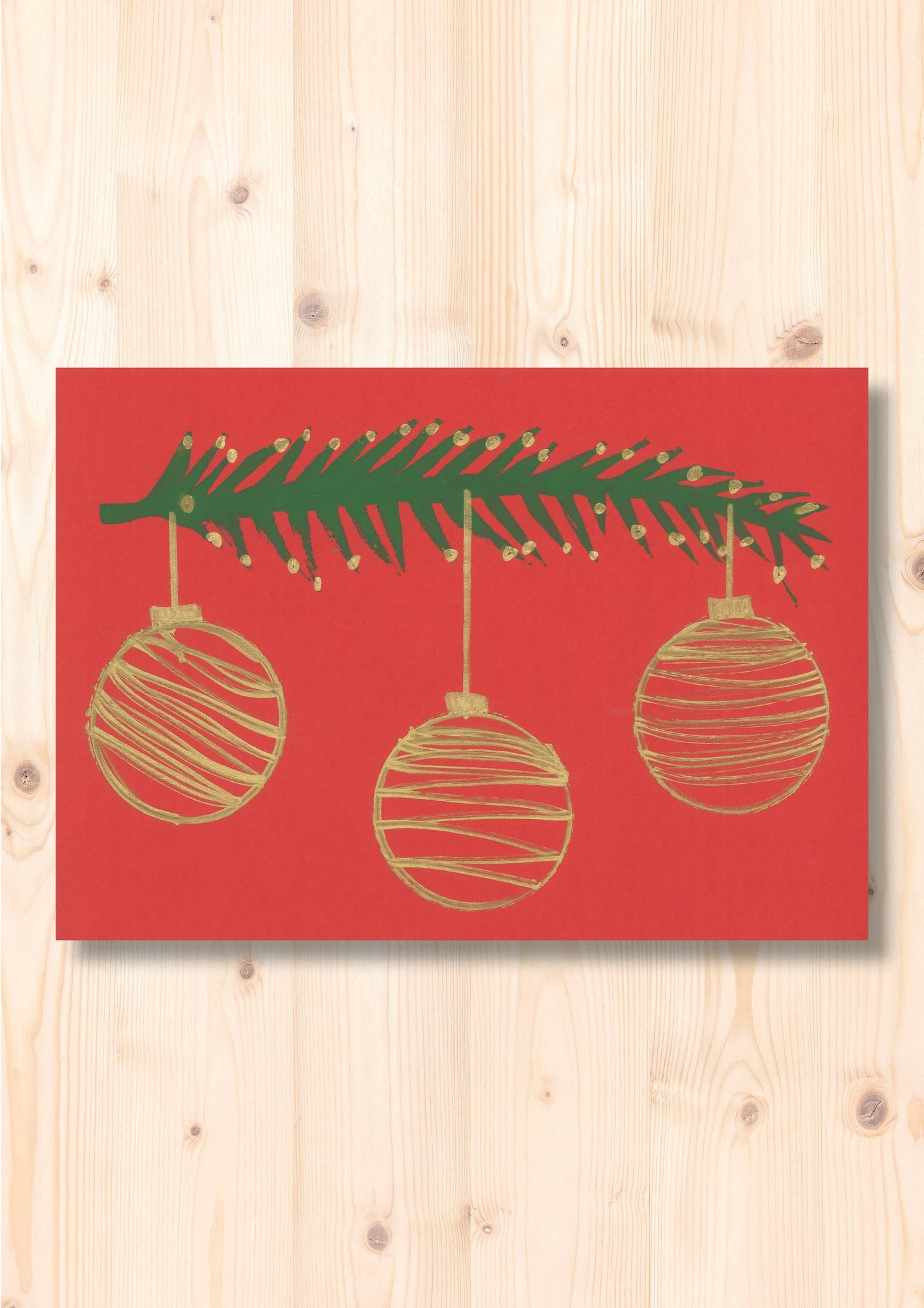 Tannenzweig gross mit Kugeln