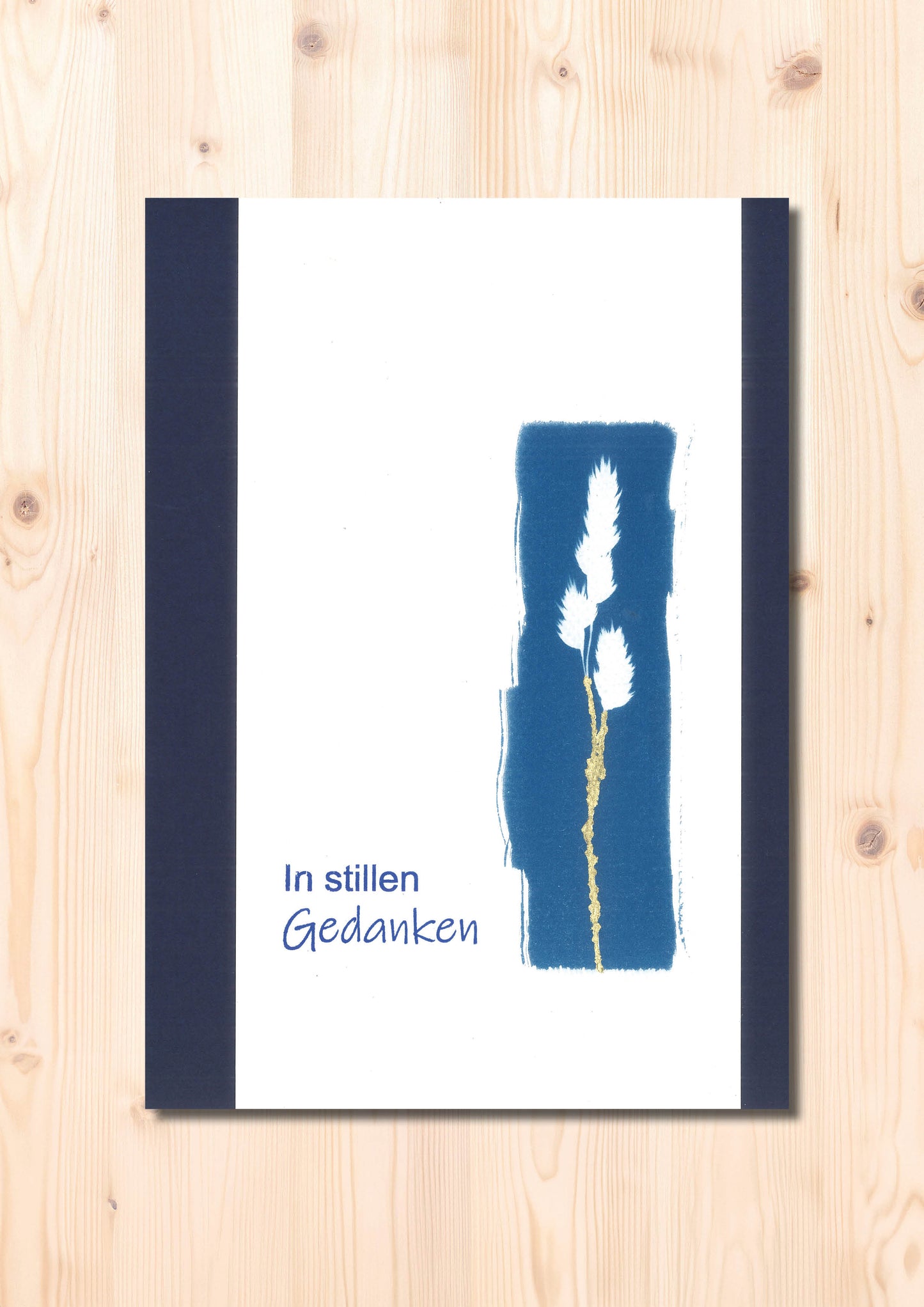 Kondolenzkarten Grashalm gross