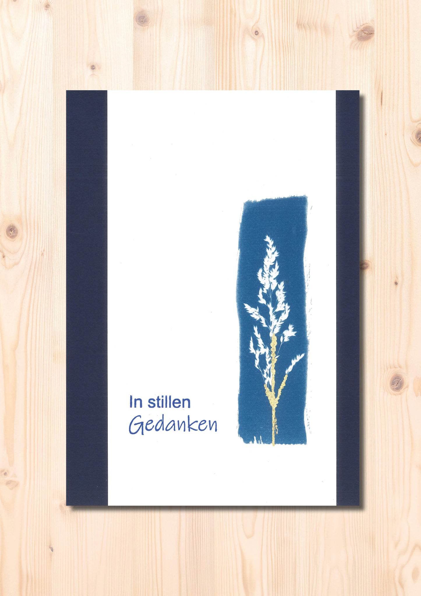 Kondolenzkarten Grashalm gross