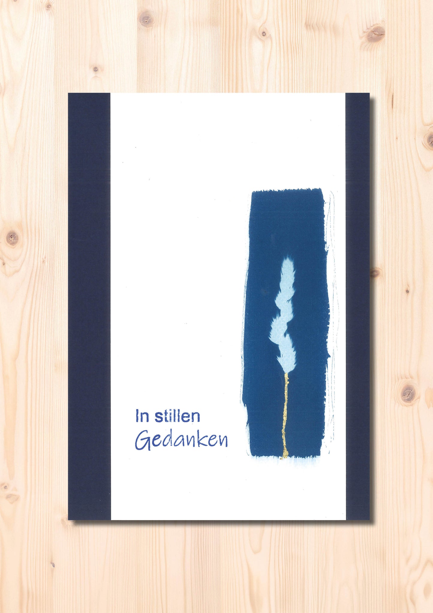 Kondolenzkarten Grashalm gross